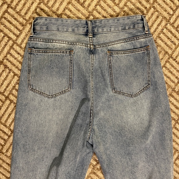 High Waist Ripped Straight Leg Jeans - Picture 5 of 5